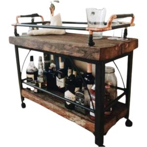 Copperline Vintage Bar Cart