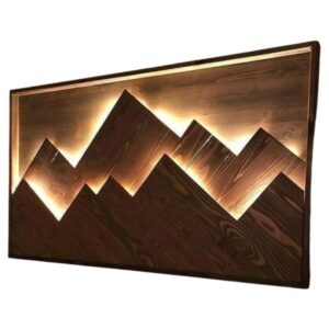 Backlit Mountain Silhouette