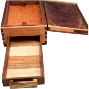 Dual-Lid Artisan Jewelry Box