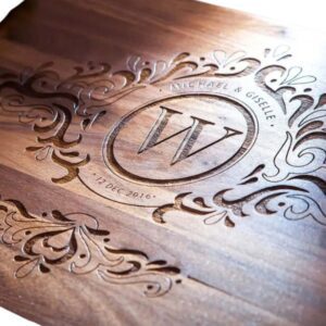 Elegant Script Wedding Keepsake Board