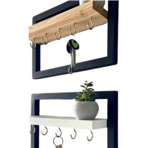 Floating Frame Hook Shelf