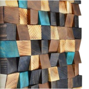 Geometric Driftwood Mosaic