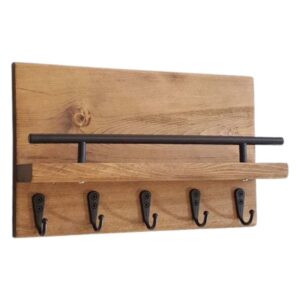 Industrial Hook Rail Shelf