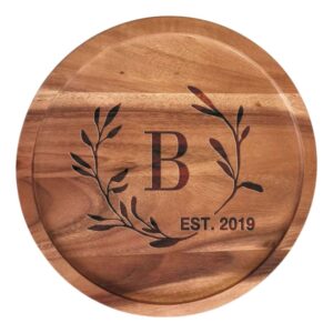 Minimalist Laurel Monogram Tray