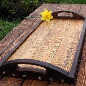 Rustic Cabin Handle Tray