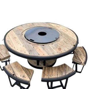 Rustic Hearth Gathering Table