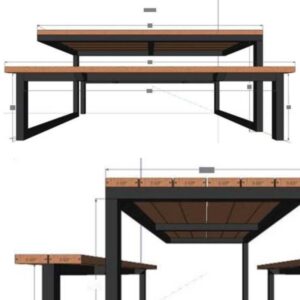 Urban Grid Dining Set