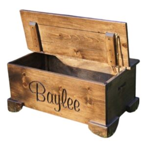 Vintage Walnut Toy Chest