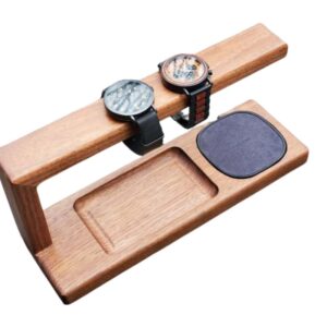Wood & Leather Watch Dock