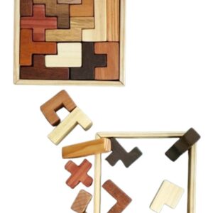 Wooden Tetris Puzzle Game